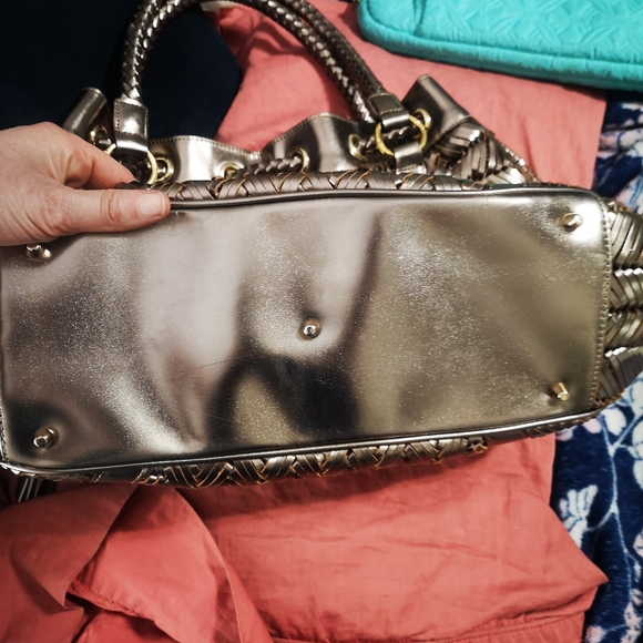 Anya Hindmarch Metallic Woven Leather Bag - Picture 7 of 7